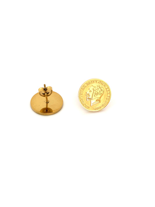 GEORGE COIN STUD EARRING