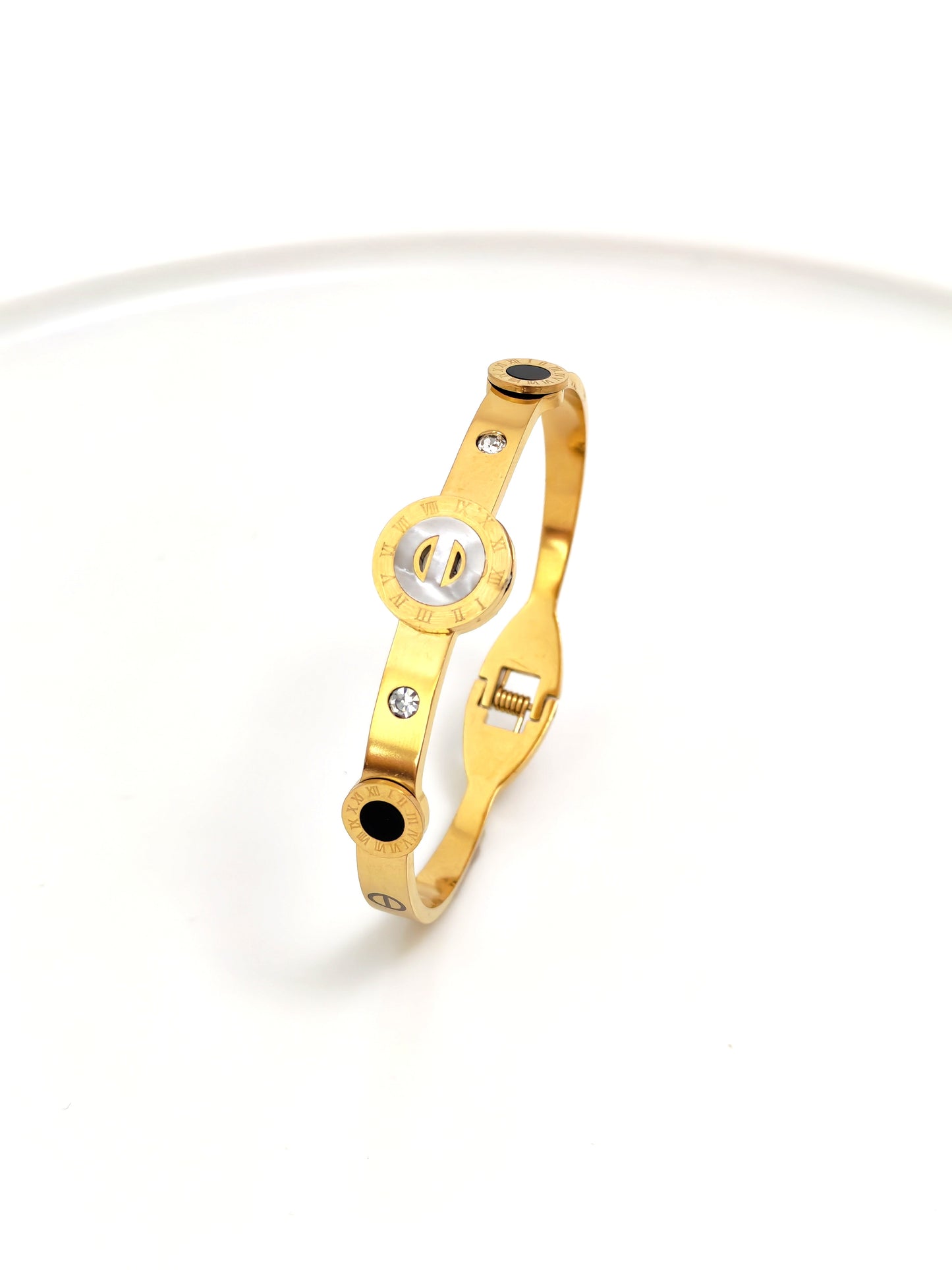 GOLDEN BVLG STAINLESS STEEL BANGLE