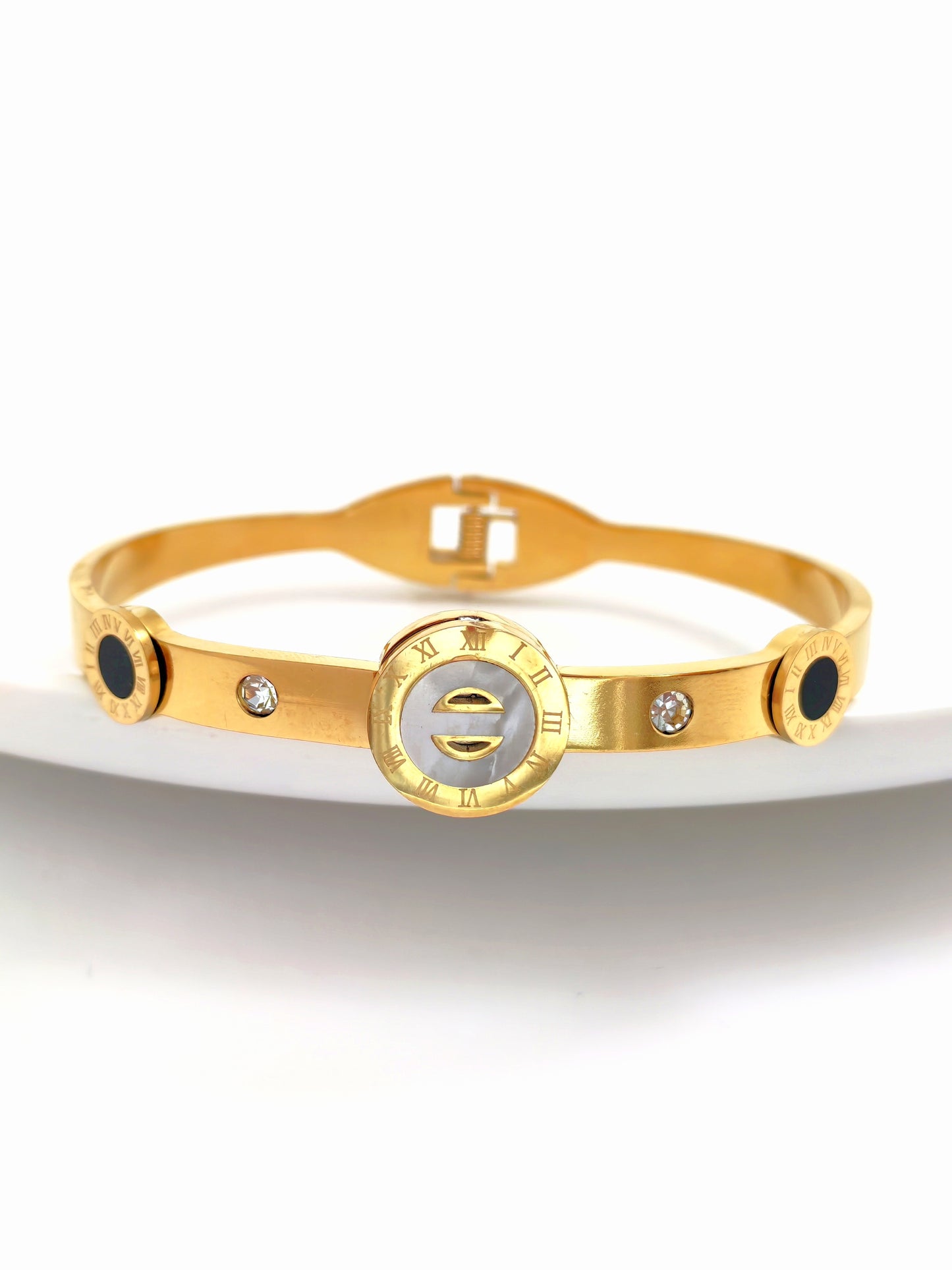 GOLDEN BVLG STAINLESS STEEL BANGLE
