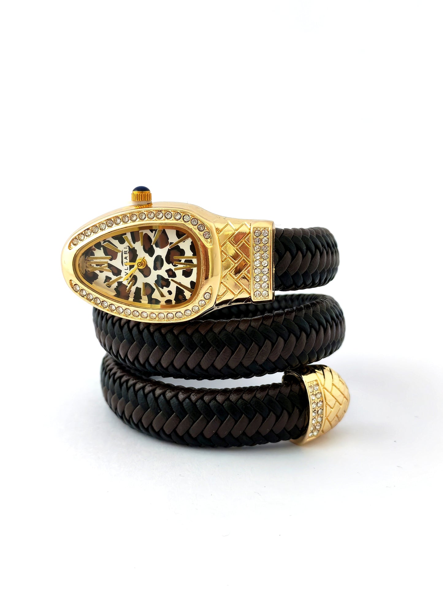 TRENDY BVLG SNAKE FASHION WATCH - MIXED LEather