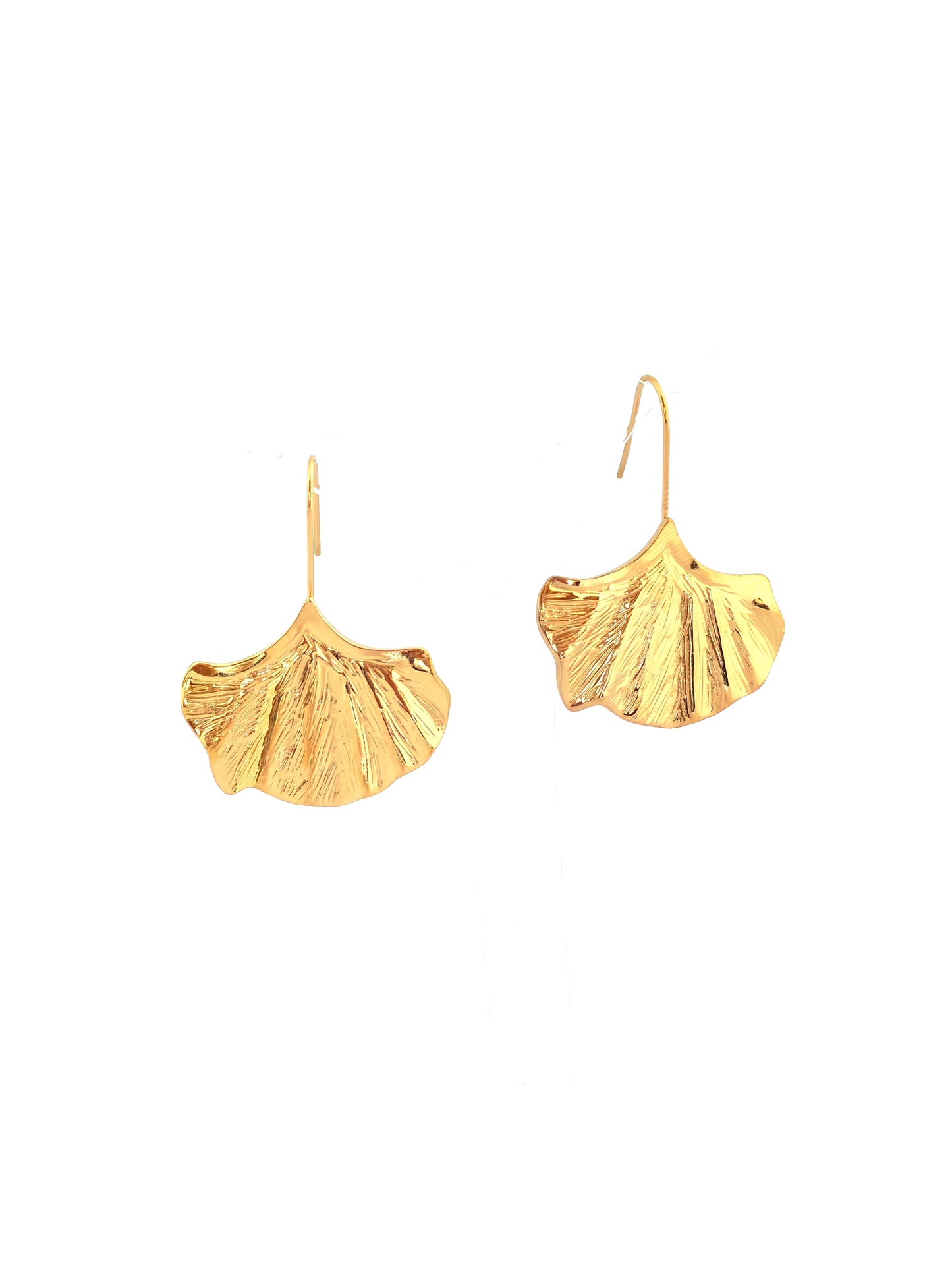 TYRA GOLD-PLATED STAINLESS HOOK EARRING