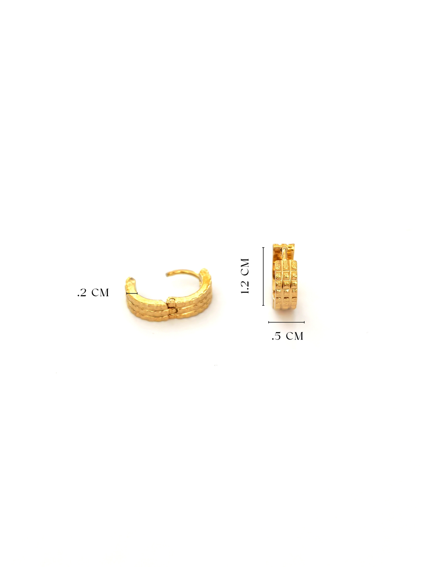 VENI STAINLESS HOOP EARRING