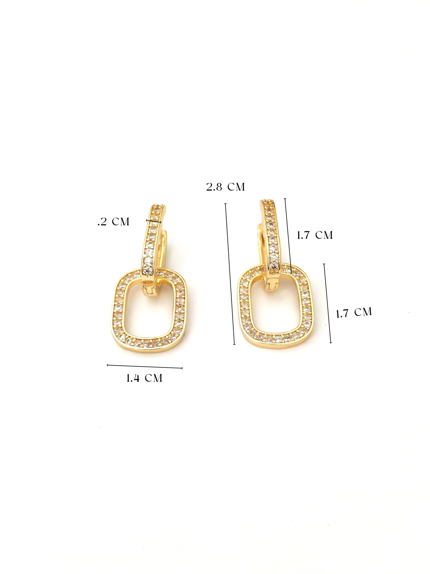 LUMIX GOLD PLATED COPPER EARRING