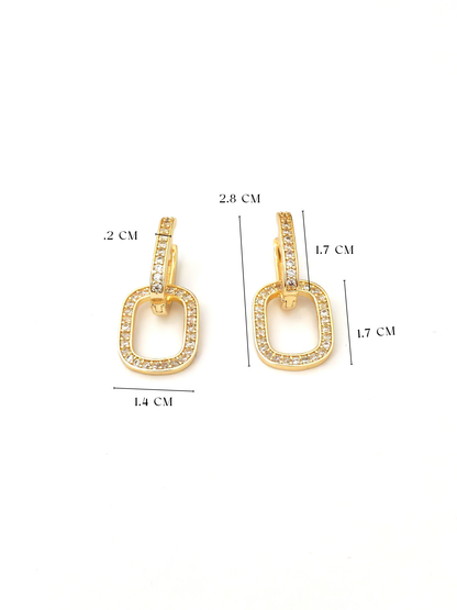 LUMIX GOLD PLATED COPPER EARRING