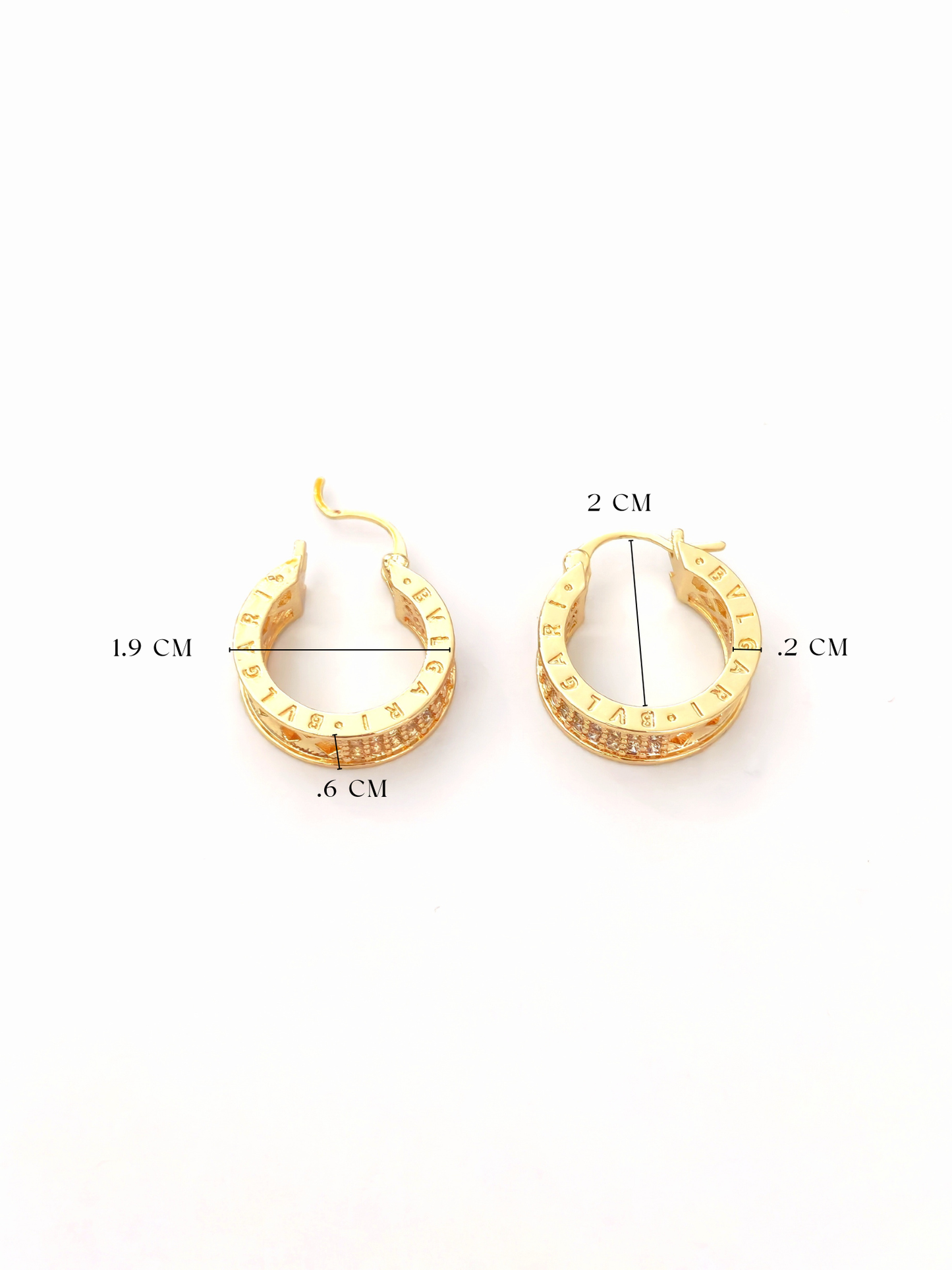 BVLG GOLD PLATED COPPER HOOP
