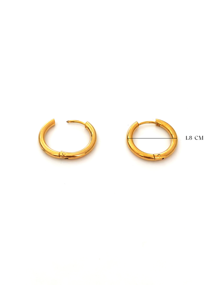 NARO STAINLESS HOOP EARRING