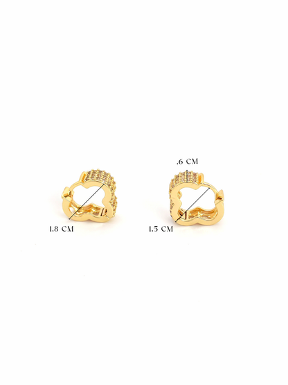IVEN GOLD PLATED COPPER HOOP EARRING