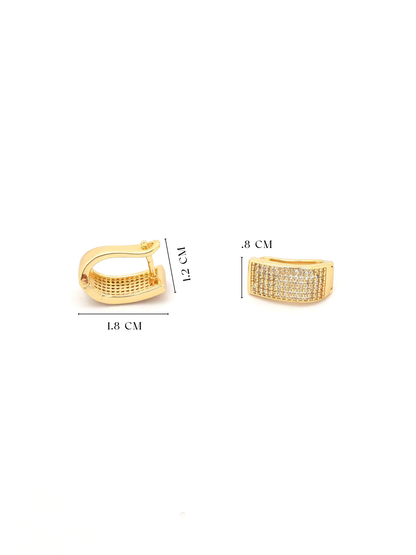 TAVIN GOLD PLATED COPPER CLIP-ON EARRING