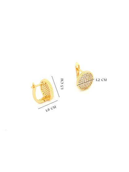 LENIX GOLD PLATED COPPER CLIP-ON EARRING