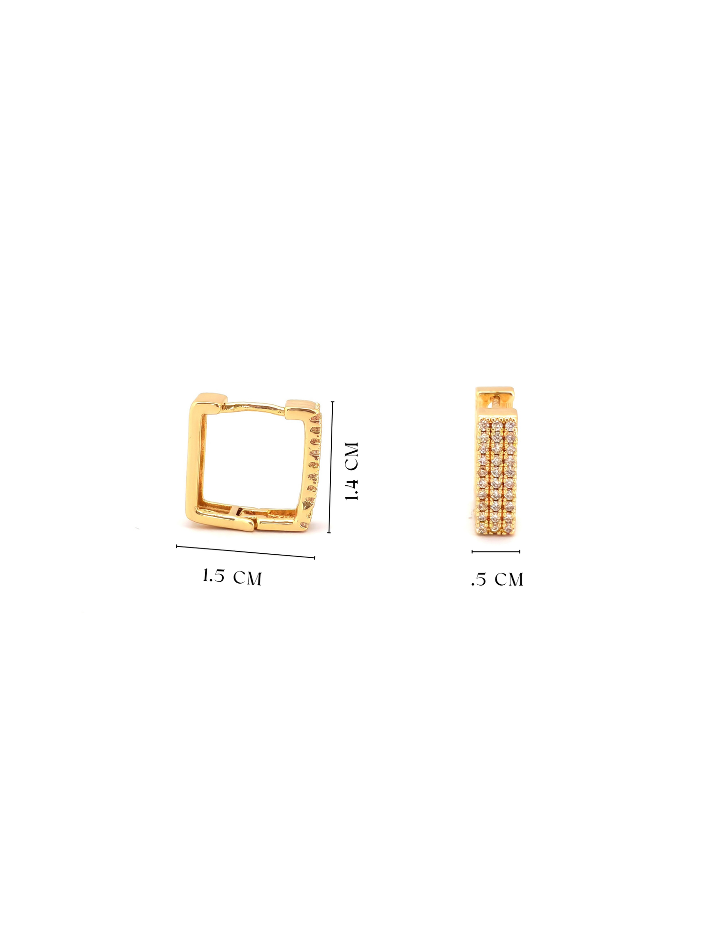 ZERIL GOLD PLATER COPPER CLIP-ON EARRING