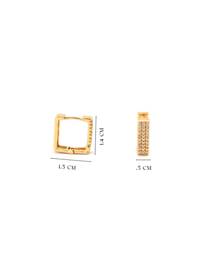 ZERIL GOLD PLATER COPPER CLIP-ON EARRING