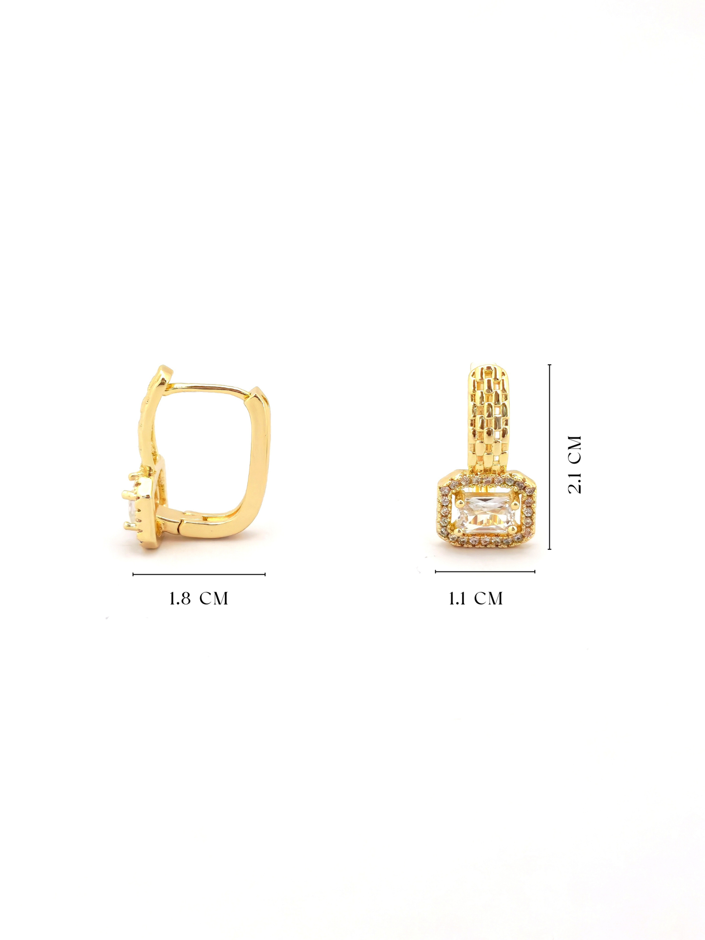 AVEN CLIP-ON GOLD PLATED COPPER EARRING