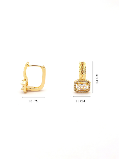 AVEN CLIP-ON GOLD PLATED COPPER EARRING