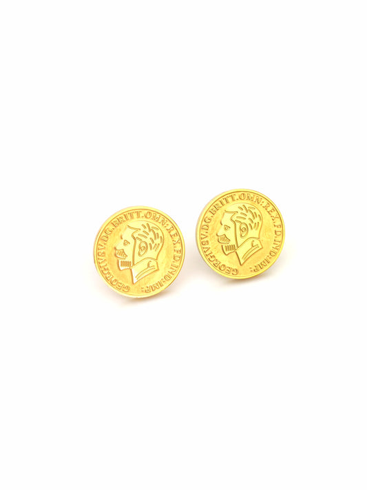GEORGE COIN STUD EARRING