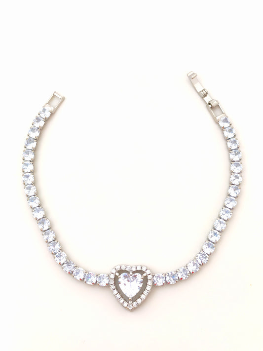 SOIREE TENNIS PNDRA BRACELET - WHITE