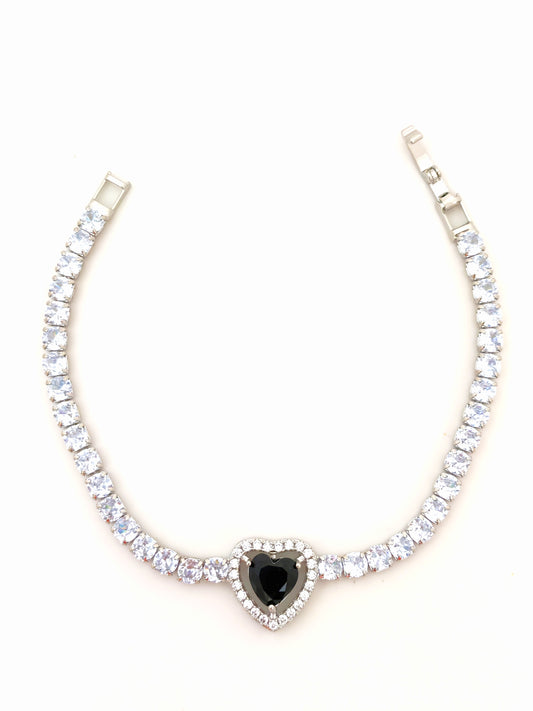 SOIREE TENNIS PNDRA BRACELET - BLACK