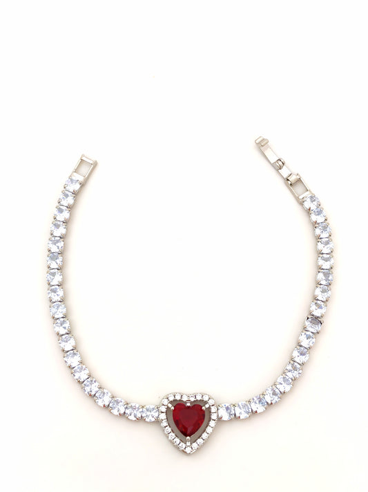SOIREE TENNIS PNDRA BRACELET - RED