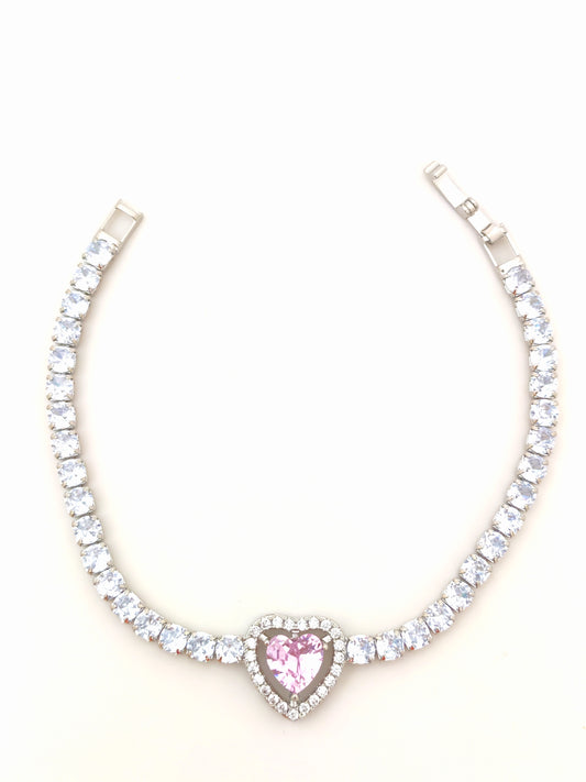 SOIREE TENNIS PNDRA BRACELET - PINK
