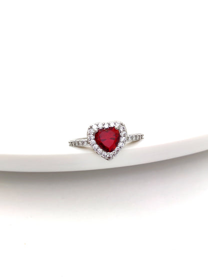 SOIREE FREE SIZE PNDRA SILVER RING - 5 COLORES
