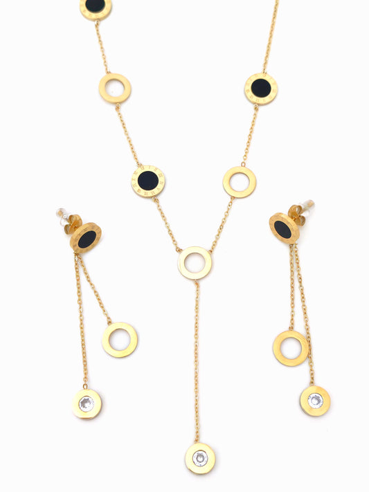 BVLG GOLDEN STAINLESS STEEL DROP SET