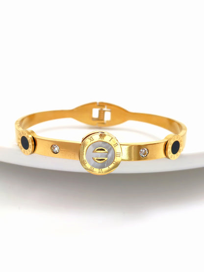 GOLDEN BVLG STAINLESS STEEL BANGLE
