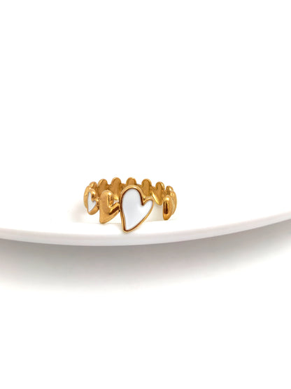WINDING HEARTS STAILESS STEEL RING