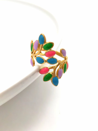 PRISMA COLORFUL STAINLESS STEEL RING