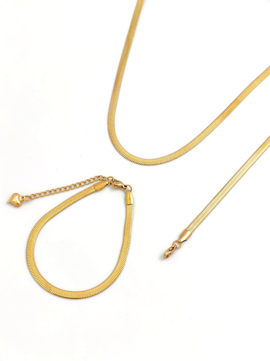 GOLDEN SNAKE STAINLESS STEEL SET