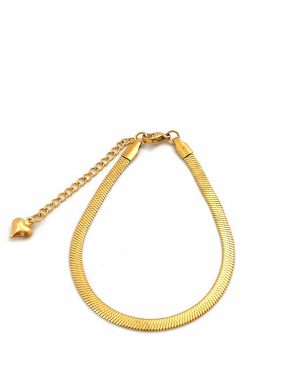 GOLDEN SNAKE STAINLESS STEEL BRACELET