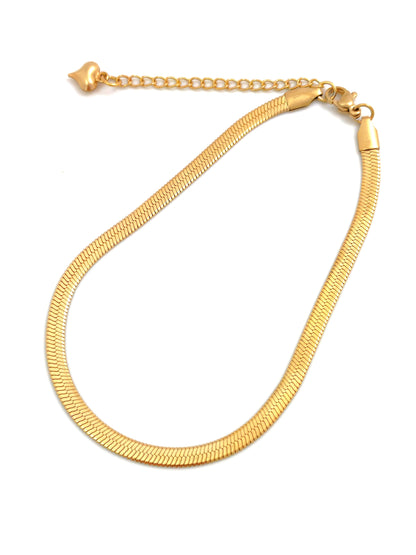 GOLDEN SNAKE STANLESS STEEL ANKLET