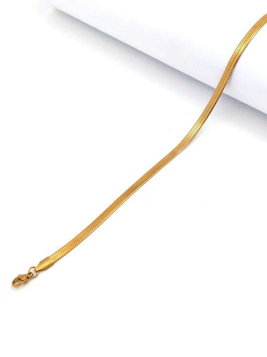 GOLDEN SNAKE STANLESS STEEL ANKLET