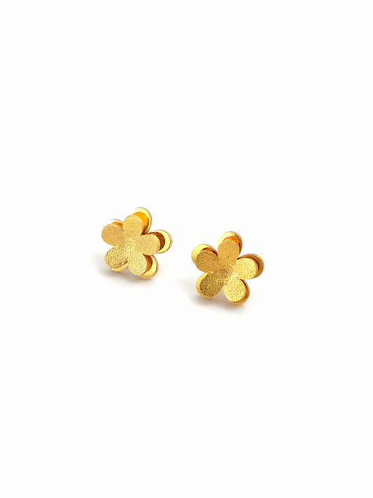 FLOWER FATAFET STUD EARRING