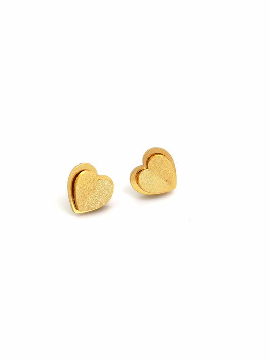 HEART FATAFET STUD EARRING
