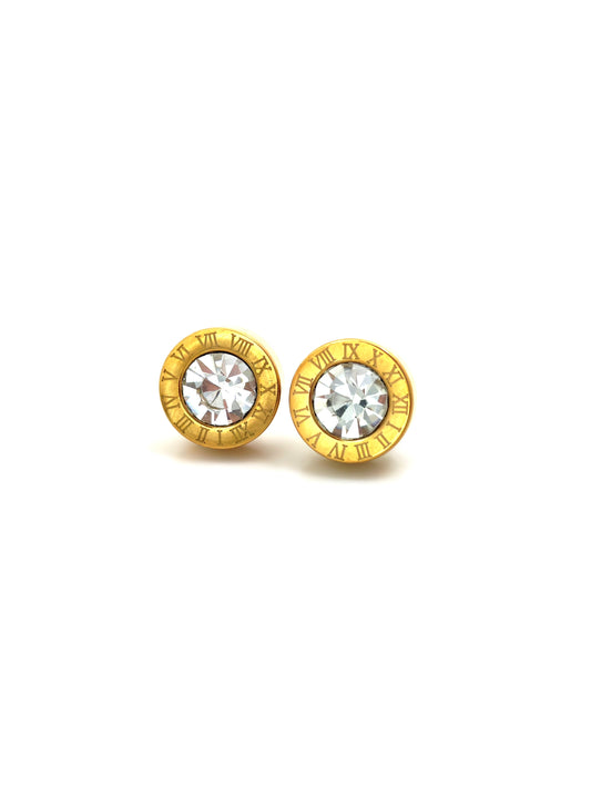 GEM BVLG STUD EARRING