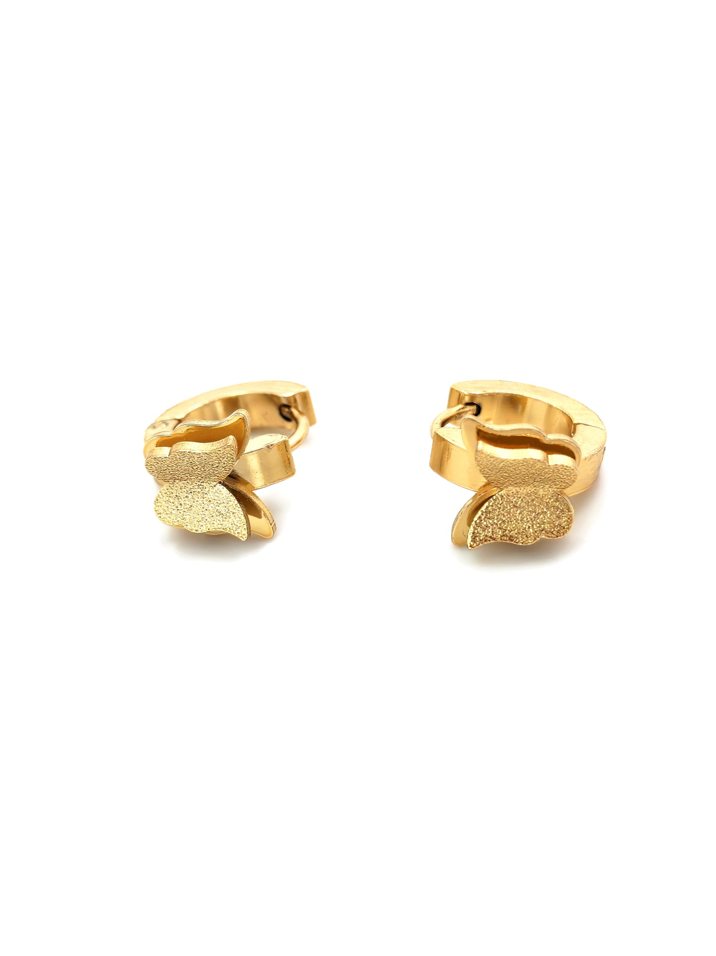 GOLDEN FATAFET BUTTERFLY HOOP EARRING