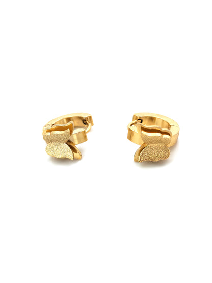 GOLDEN FATAFET BUTTERFLY HOOP EARRING