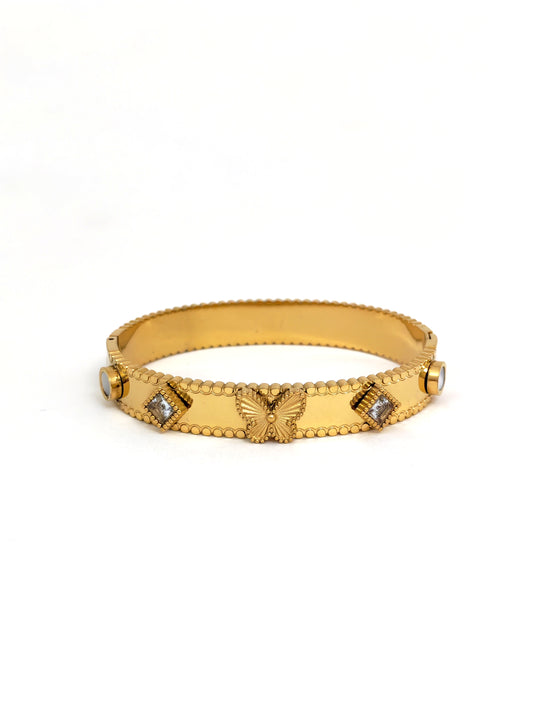 BUTTERFLY STAINLESS BANGLE