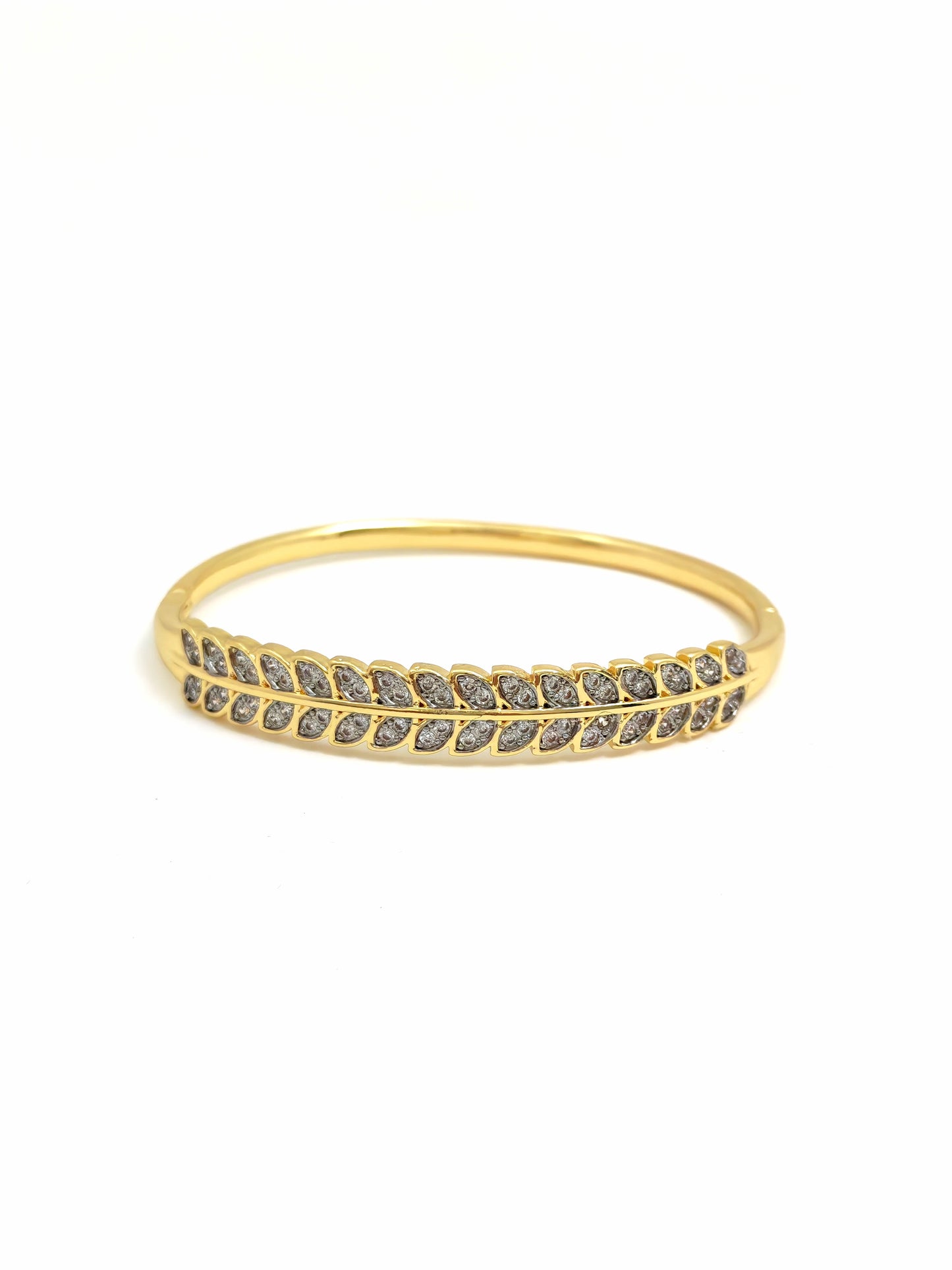 SPIKE SILVER GOLD BANGLE