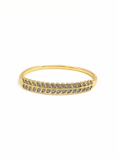 SPIKE SILVER GOLD BANGLE