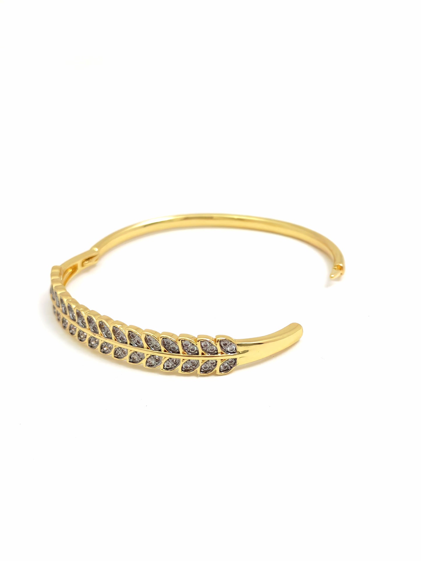SPIKE SILVER GOLD BANGLE