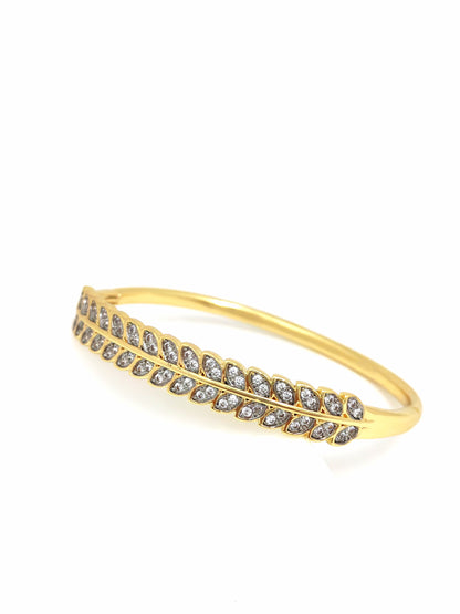 SPIKE SILVER GOLD BANGLE