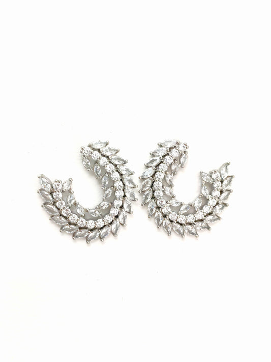 SOIREE SILVER STUD EARRING