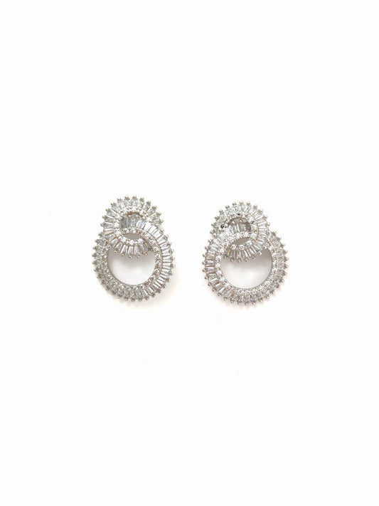 SOIREE SILVER STUD EARRING