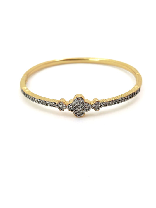 VANC SILVER GOLD BANGLE