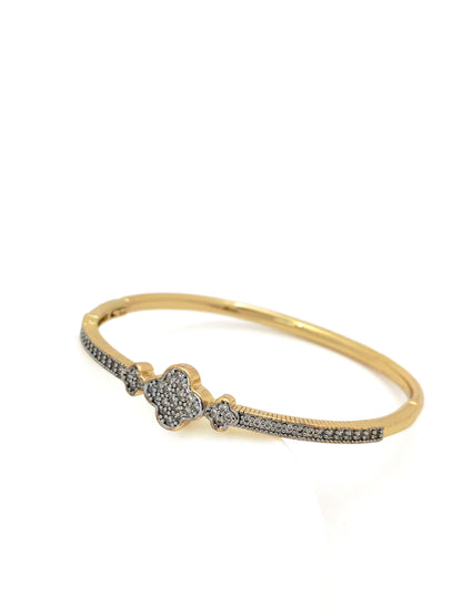 VANC SILVER GOLD BANGLE