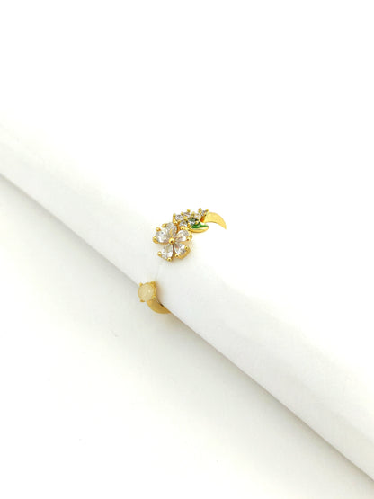 FLOWERY FREE SIZE RING
