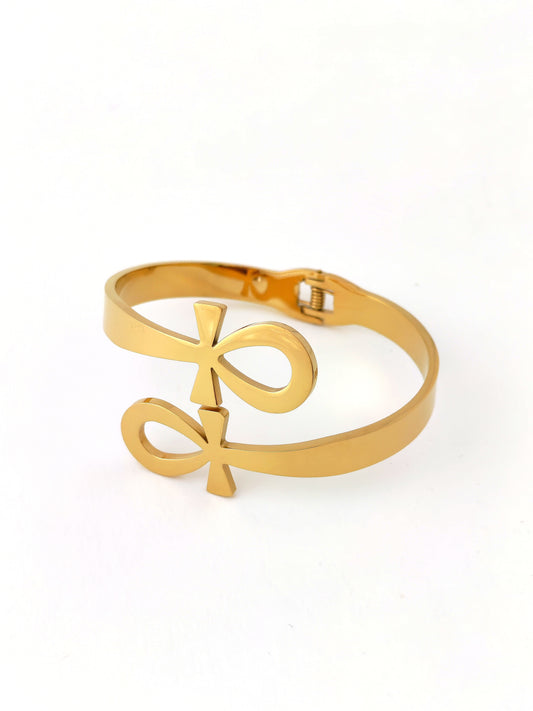 SESH PHARONIC STAINLESS BANGLE