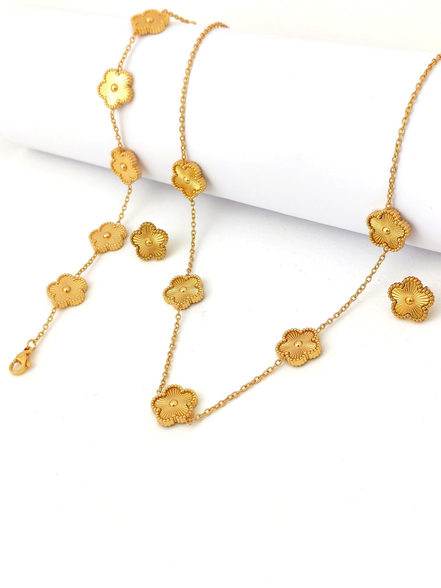 GOLDEN FLOWER STAINLESS SET