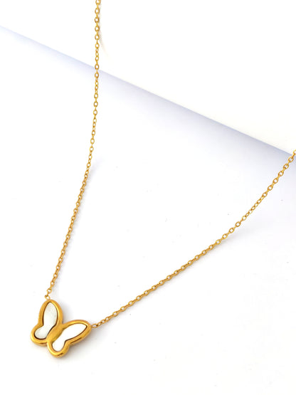 WHITE BUTTERFLY STAINLES SET