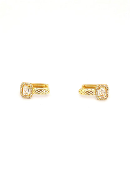 AVEN CLIP-ON GOLD PLATED COPPER EARRING